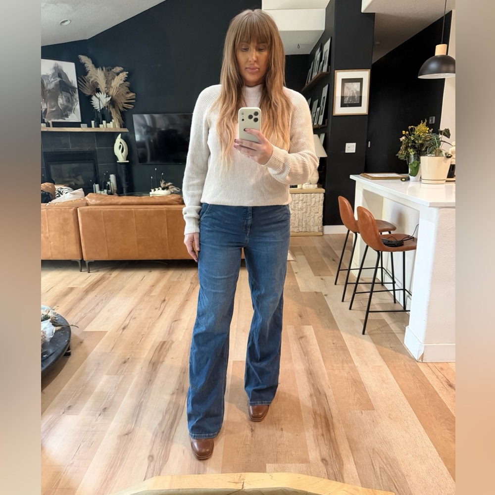 The Eventide High-Rise Wide-Leg Trouser Jeans by Pilcro from Anthropologie - Picture 3 of 4